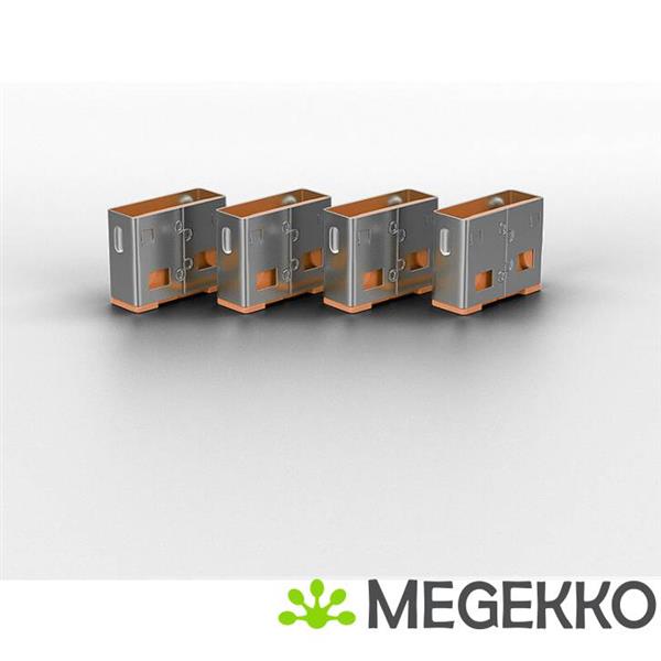 Grote foto lindy 40463 usb port blocker pack 10 computers en software overige computers en software