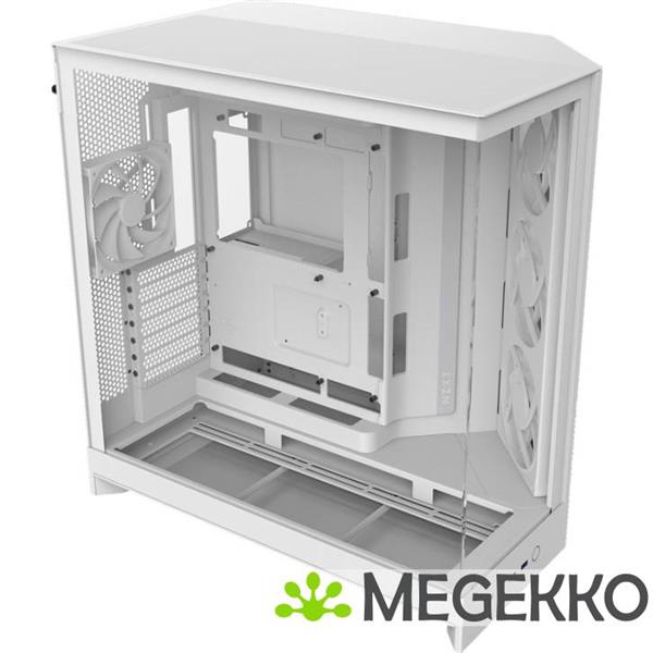 Grote foto nzxt h9 flow rgb white 2025 computers en software behuizingen en kasten