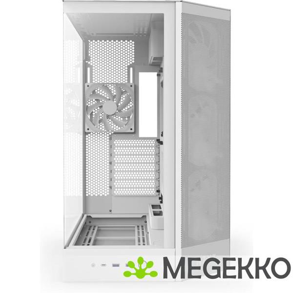 Grote foto nzxt h9 flow rgb white 2025 computers en software behuizingen en kasten