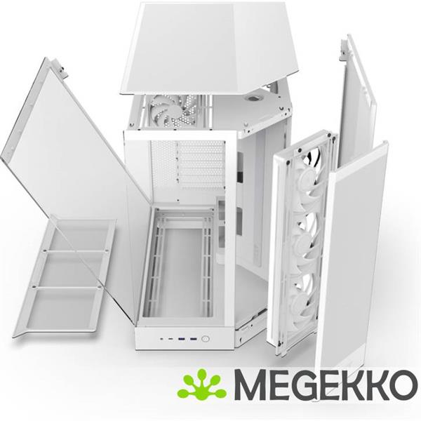 Grote foto nzxt h9 flow rgb white 2025 computers en software behuizingen en kasten