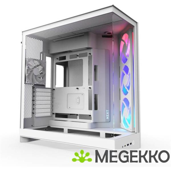 Grote foto nzxt h9 flow rgb white 2025 computers en software behuizingen en kasten
