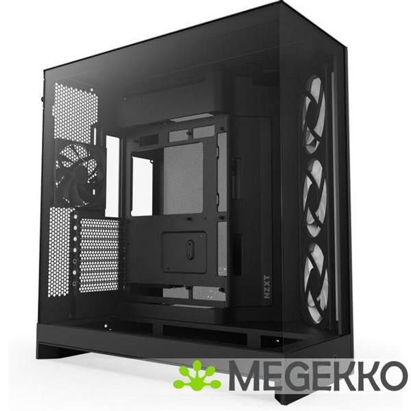 Grote foto nzxt h9 flow rgb black 2025 computers en software behuizingen en kasten