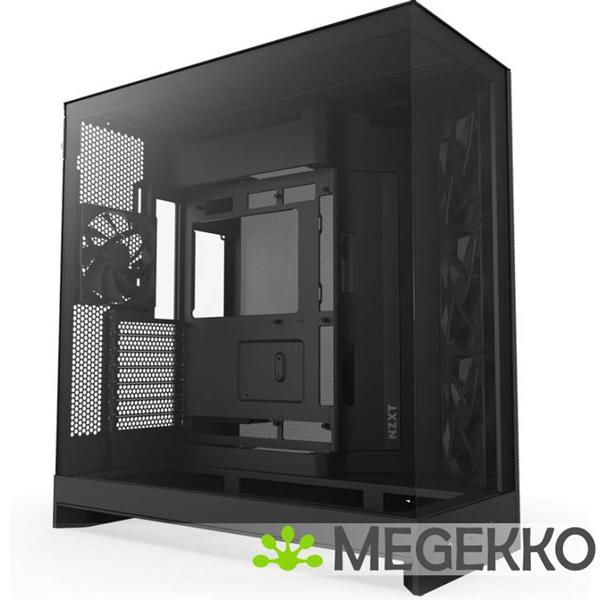 Grote foto nzxt h9 flow black 2025 computers en software behuizingen en kasten