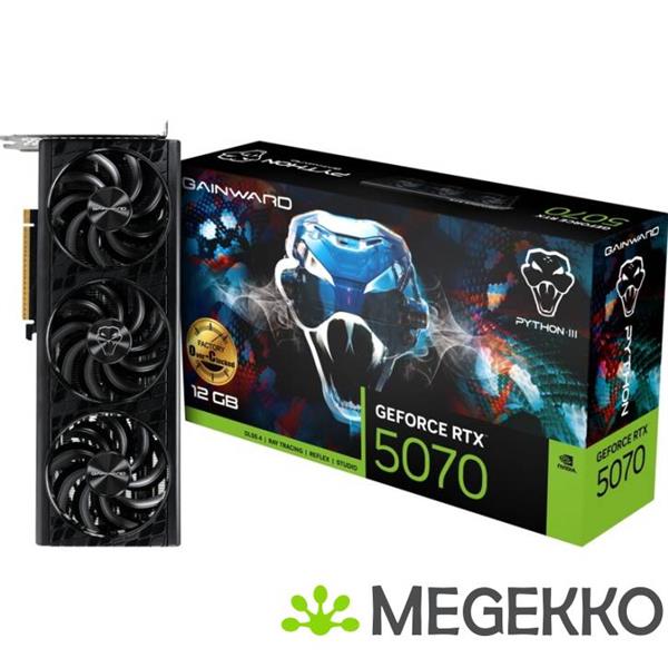 Grote foto gainward geforce rtx 5070 python iii oc 12gb gddr7 computers en software videokaarten