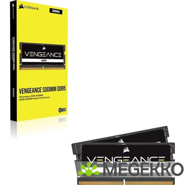 Grote foto corsair ddr5 sodimm vengeance 1x32gb 5600 computers en software overige computers en software