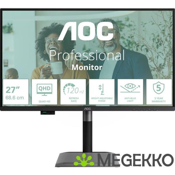Grote foto aoc professional q27p4cv 27 quad hd 120hz ips monitor computers en software overige computers en software
