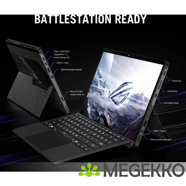 Grote foto asus rog flow z13 gz302ea ru004w 13.4 amd ryzen al max 395 hybride 2 in 1 computers en software overige computers en software