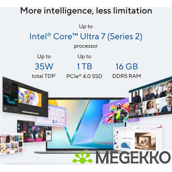 Grote foto asus vivobook s16 s3607va rp097w 16 intel core 5 computers en software overige computers en software