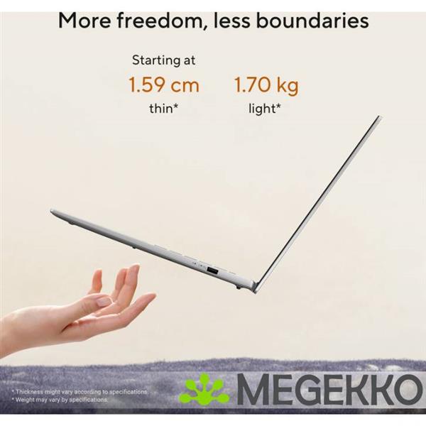 Grote foto asus vivobook s16 m3607ga sh004w copilot pc 16 amd ryzen ai 7 computers en software overige computers en software