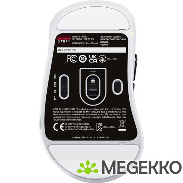 Grote foto cherry xtrfy m64 pro wit ergonomische draadloze 8k gaming muis computers en software overige computers en software