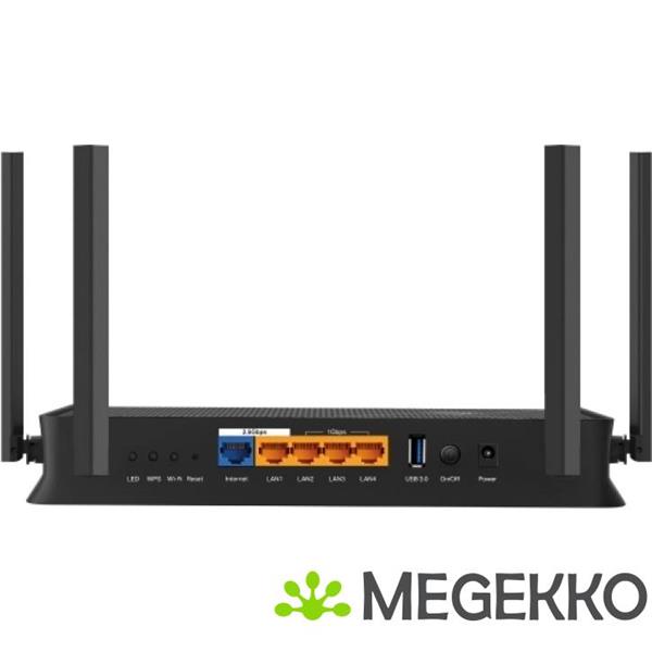 Grote foto tp link archer be3600 draadloze router 2.5 gigabit ethernet dual band 2.4 ghz 5 ghz zwart computers en software netwerkkaarten routers en switches