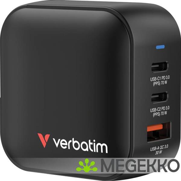 Grote foto verbatim gan 70w snellader 2x usb c 1x usb a computers en software overige