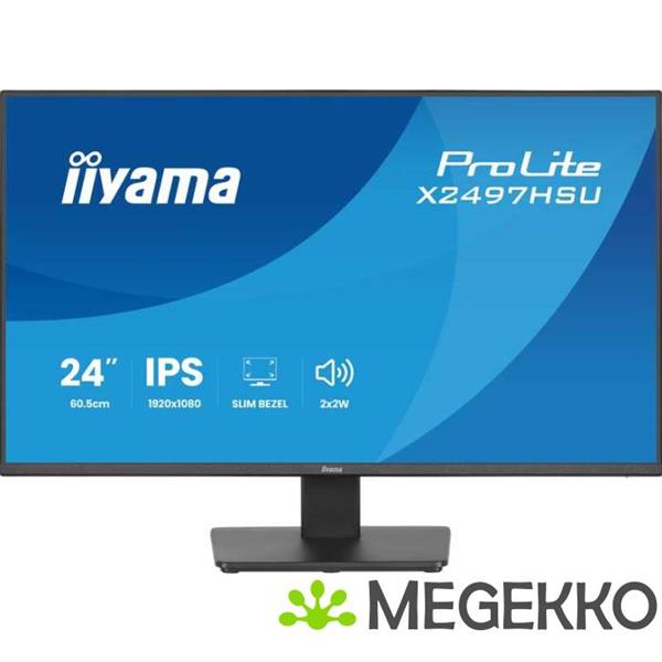 Grote foto iiyama prolite x2497hsu b1 24 full hd ips monitor computers en software overige computers en software