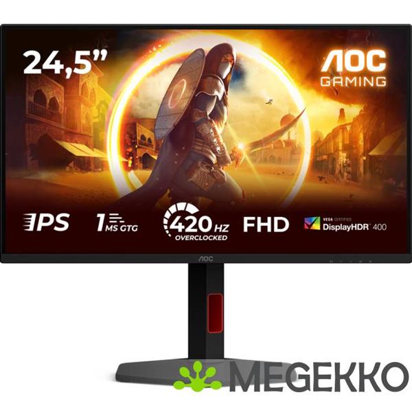 Grote foto aoc g4 25g4kur 24.5 full hd 420hz ips monitor computers en software overige computers en software