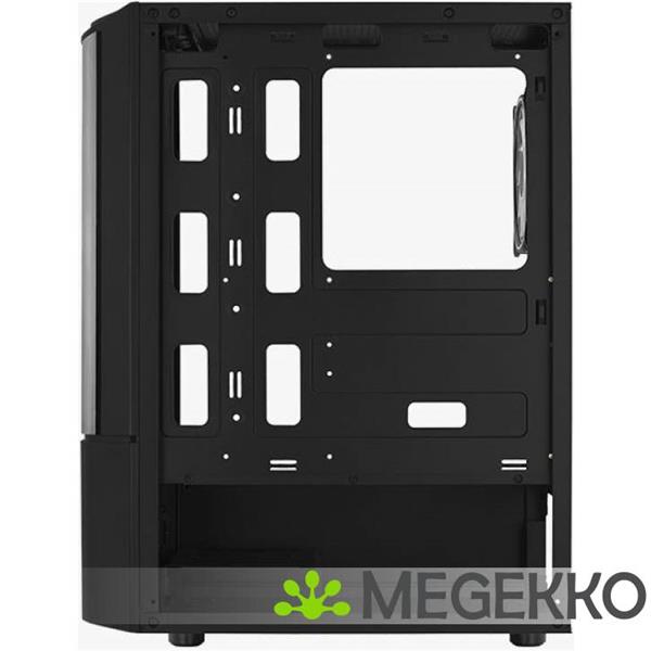 Grote foto aerocool quantum midi tower zwart computers en software behuizingen en kasten