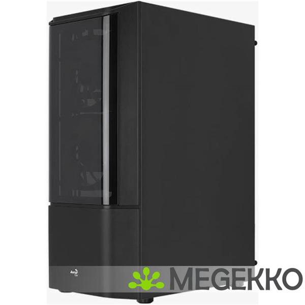 Grote foto aerocool quantum midi tower zwart computers en software behuizingen en kasten