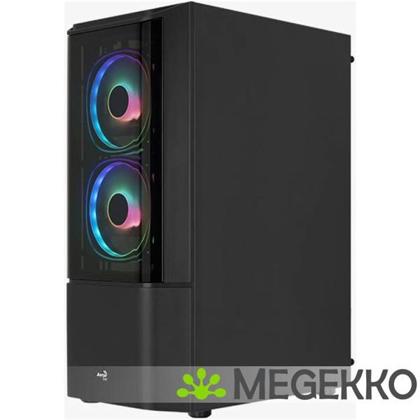 Grote foto aerocool quantum midi tower zwart computers en software behuizingen en kasten