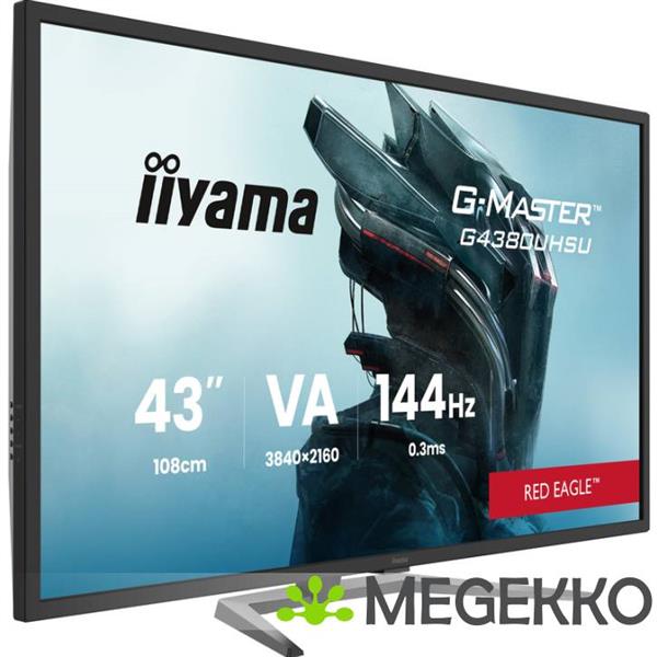 Grote foto iiyama g4380uhsu b2 43 ultra hd 144hz va gaming monitor computers en software overige computers en software