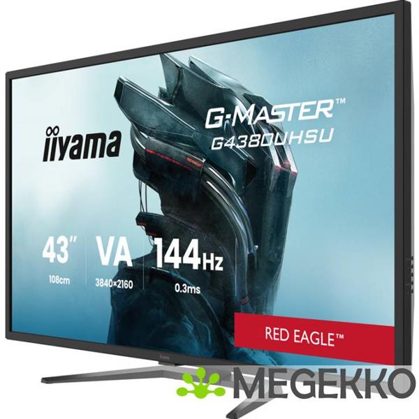 Grote foto iiyama g4380uhsu b2 43 ultra hd 144hz va gaming monitor computers en software overige computers en software