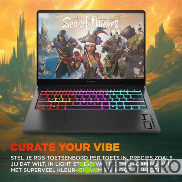 Grote foto hp omen transcend 14 fb1070nd 14 core ultra 9 rtx 5070 gaming laptop computers en software overige computers en software