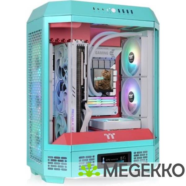 Grote foto thermaltake the tower 600 mint strawberry computers en software behuizingen en kasten