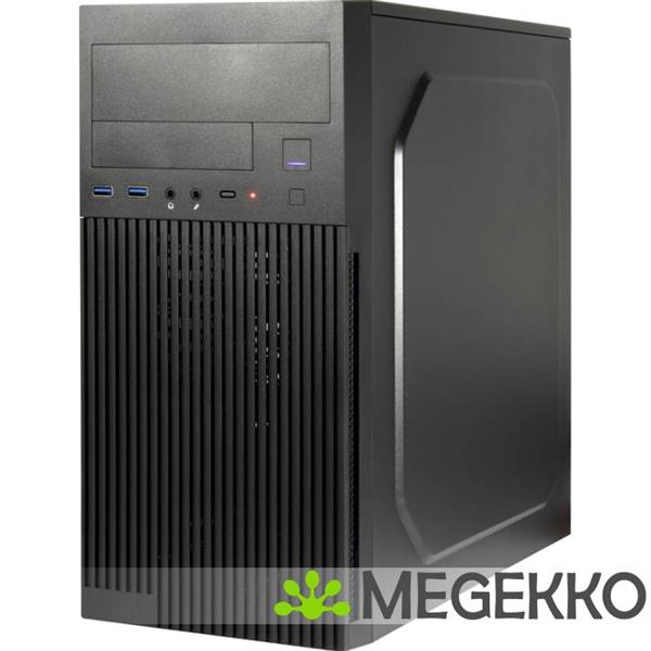 Grote foto inter tech it 6521 straight zwart computers en software behuizingen en kasten