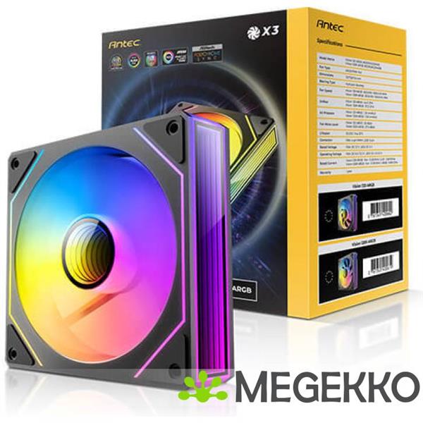 Grote foto antec vision argb 120mm 3 fans computers en software overige computers en software
