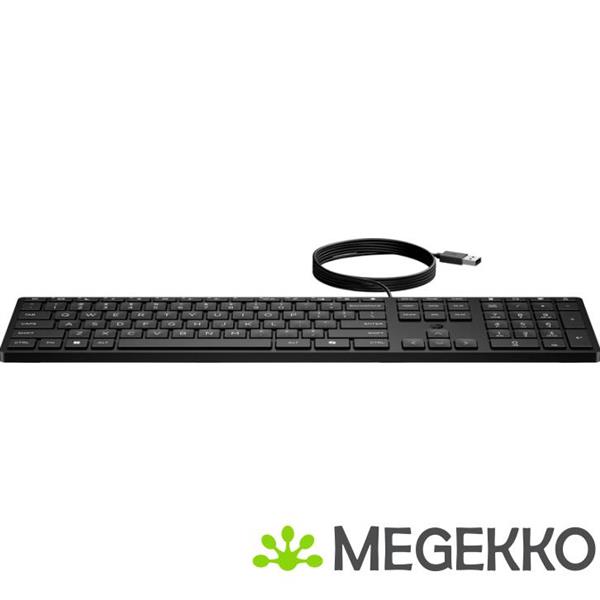 Grote foto hp 320k bedraad toetsenbord zwart azerty belgisch computers en software toetsenborden