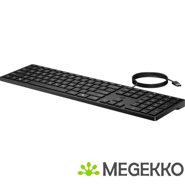 Grote foto hp 320k bedraad toetsenbord zwart azerty belgisch computers en software toetsenborden