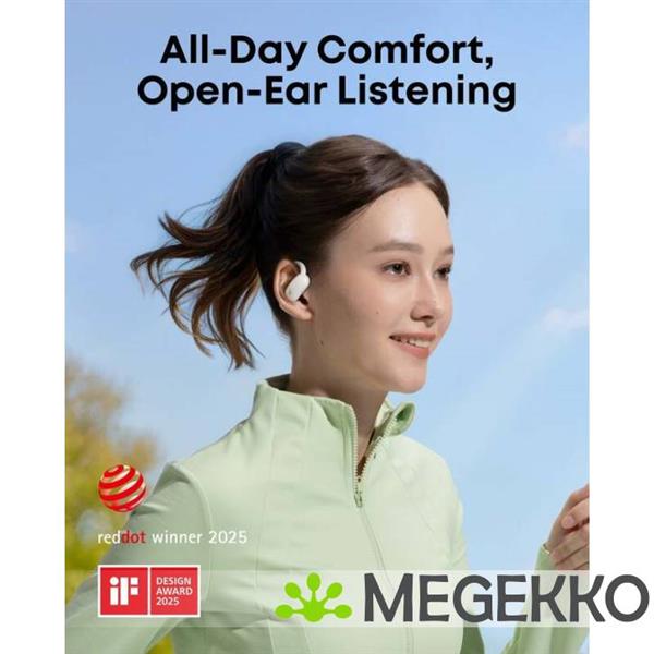 Grote foto anker soundcore aerofit 2 open ear draadloos wit audio tv en foto koptelefoons