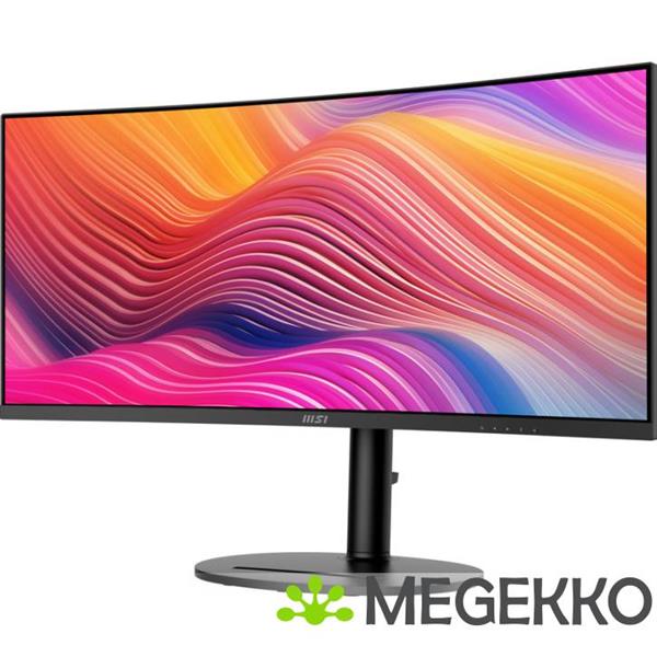 Grote foto msi modern md342cqp 34 wide quad hd curved va usb c monitor computers en software overige computers en software