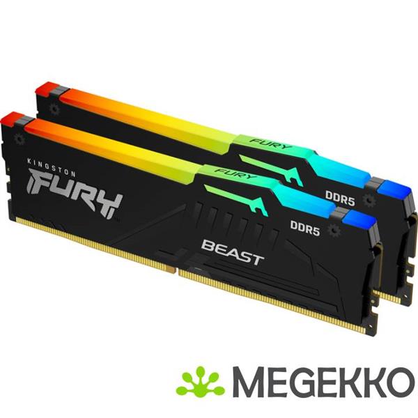 Grote foto kingston ddr5 fury beast rgb 2x32gb 5600 computers en software harde schijven