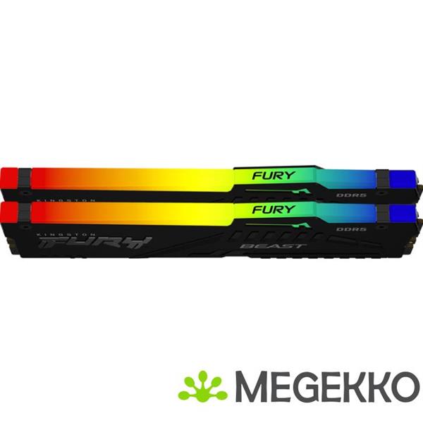 Grote foto kingston ddr5 fury beast rgb 2x32gb 5600 computers en software harde schijven