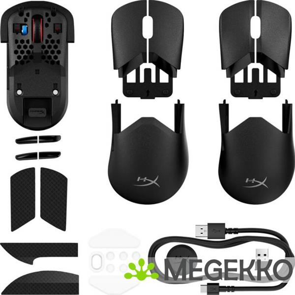 Grote foto hyperx pulsefire saga pro draadloze gaming muis zwart computers en software overige computers en software