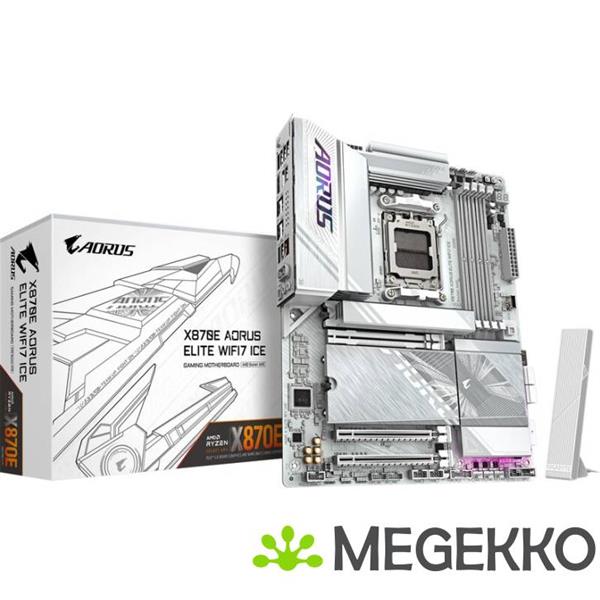 Grote foto gigabyte x870e aorus elite wifi7 ice computers en software moederborden