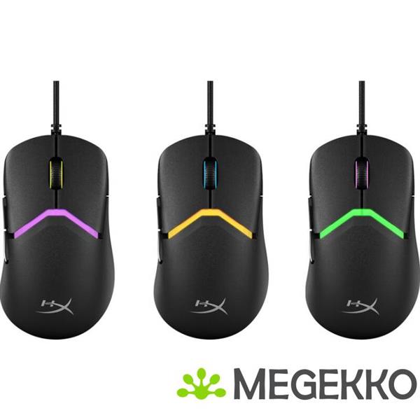 Grote foto hyperx pulsefire saga gaming muis zwart computers en software overige computers en software