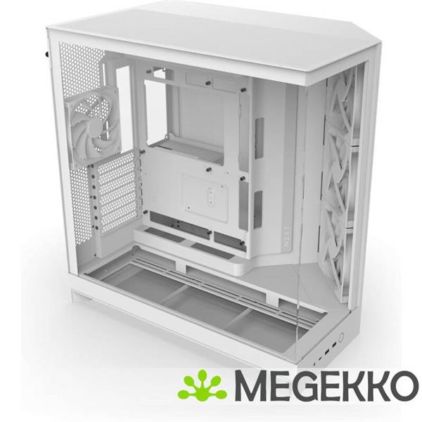 Grote foto nzxt h9 flow white 2025 computers en software behuizingen en kasten
