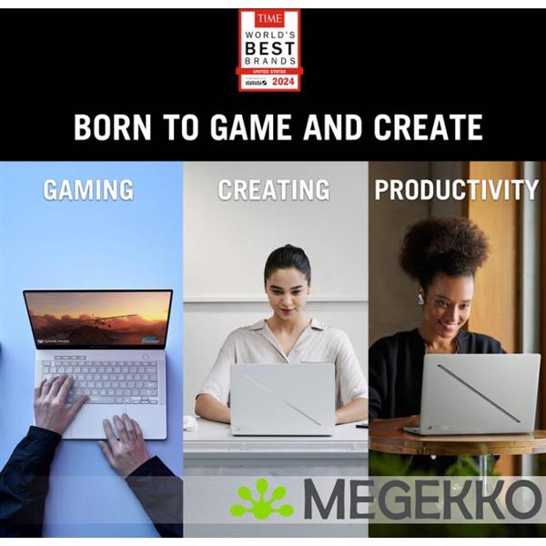 Grote foto asus rog zephyrus g14 ga403ww qs075w 14 amd ryzen ai 9 rtx 5080 gaming laptop computers en software overige computers en software