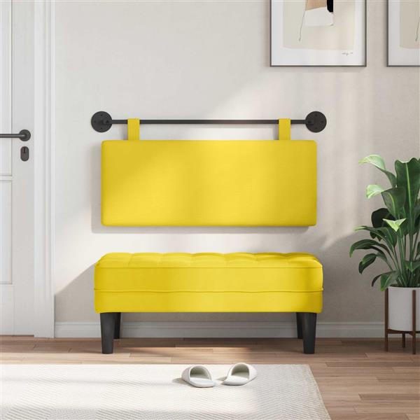 Grote foto vidaxl hangend hoofdeinde katoen stof antiek en kunst stoelen en banken