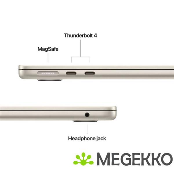 Grote foto apple macbook air 2026 13.6 m5 starlight computers en software overige computers en software