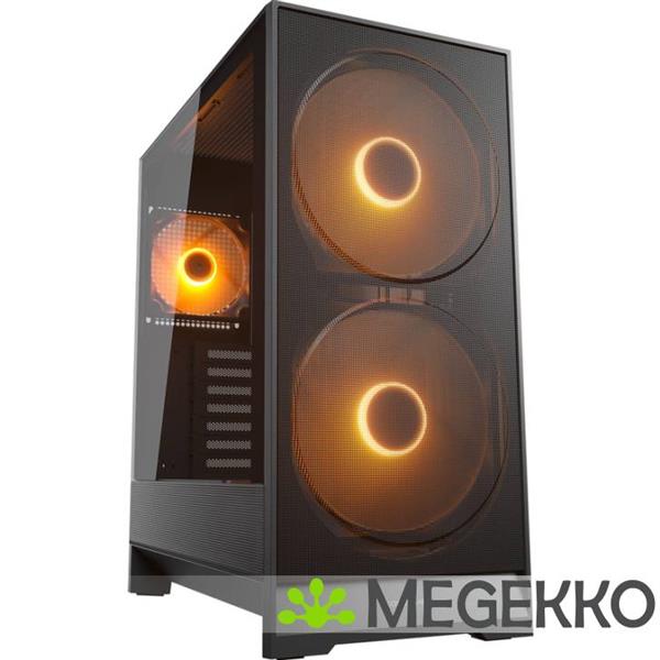 Grote foto cougar gaming airface 180 midi tower zwart computers en software behuizingen en kasten
