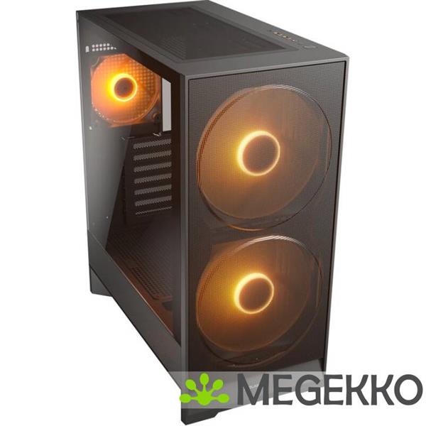 Grote foto cougar gaming airface 180 midi tower zwart computers en software behuizingen en kasten