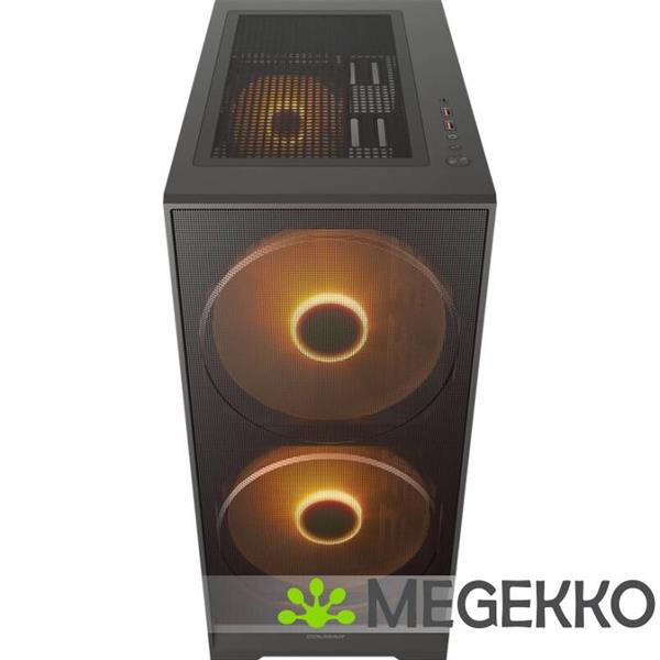 Grote foto cougar gaming airface 180 midi tower zwart computers en software behuizingen en kasten