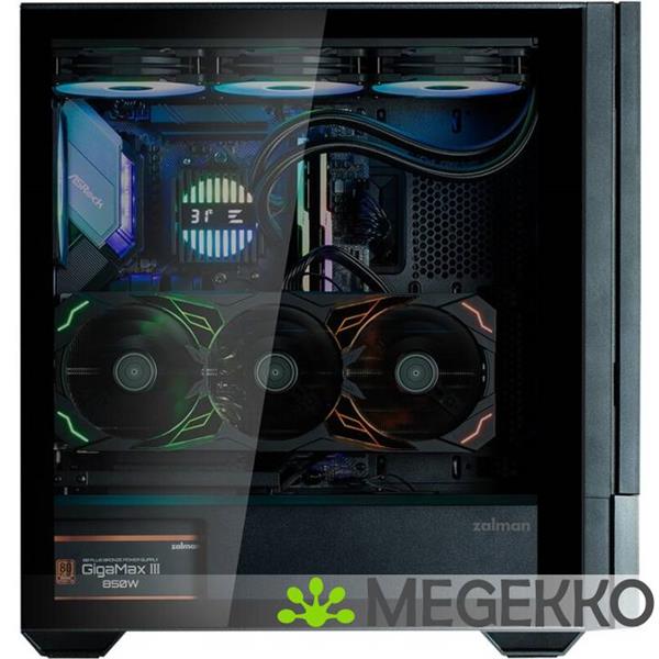 Grote foto zalman z10 ds midi tower zwart computers en software behuizingen en kasten