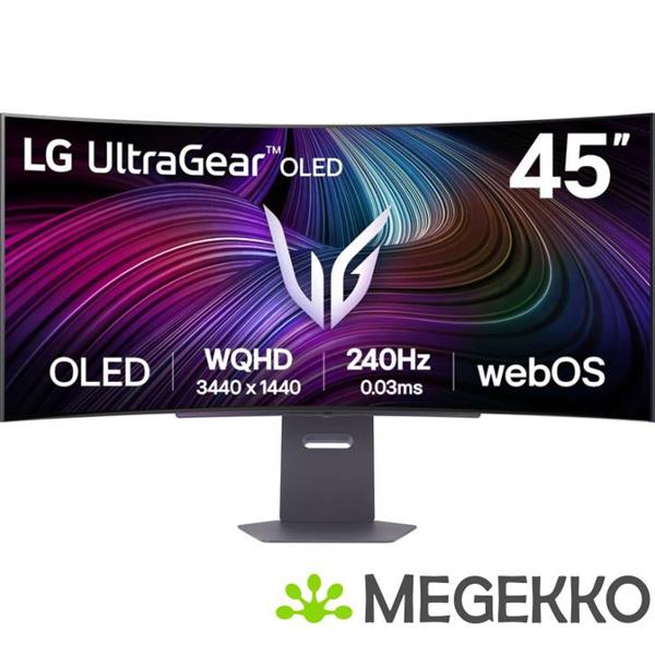 Grote foto lg ultragear 45gx90sa b 45 wide quad hd curved oled gaming monitor computers en software overige computers en software