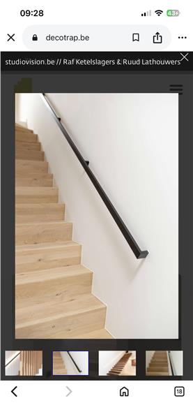 Grote foto nieuwe trapleuning 2x 3m aluminium doe het zelf en verbouw ladders en trappen