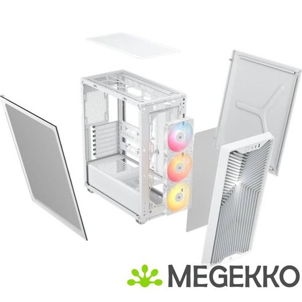 Grote foto corsair 3200d rs argb performance white computers en software behuizingen en kasten