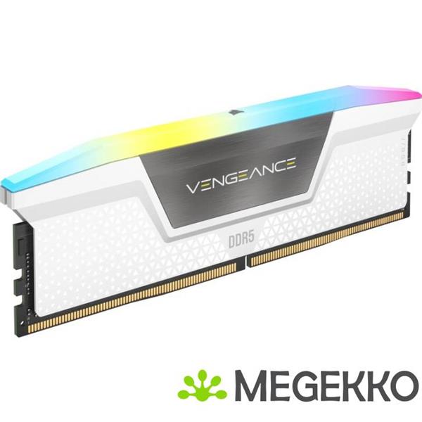 Grote foto corsair ddr5 vengeance rgb 2x16gb 6000 white computers en software overige computers en software