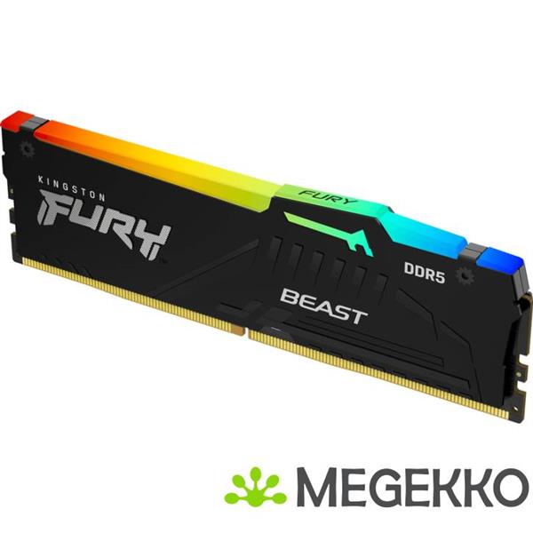 Grote foto kingston ddr5 fury beast rgb 1x32gb 6000 computers en software harde schijven