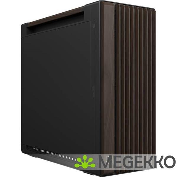 Grote foto asus proart pa602 wood edition modern black metal panel computers en software behuizingen en kasten